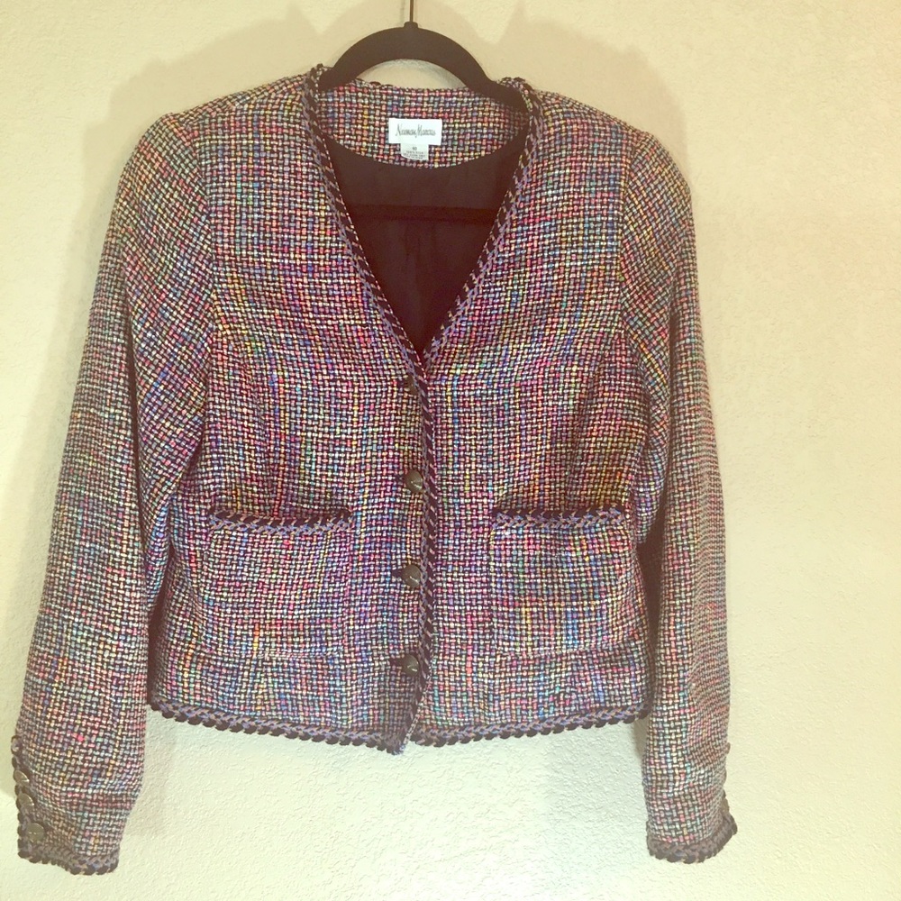 Silk multicolor blazer from Neiman Marcus euc nice